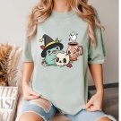 Halloween Shirt,Gft for Her, ,Cute Frog Witch Shirt