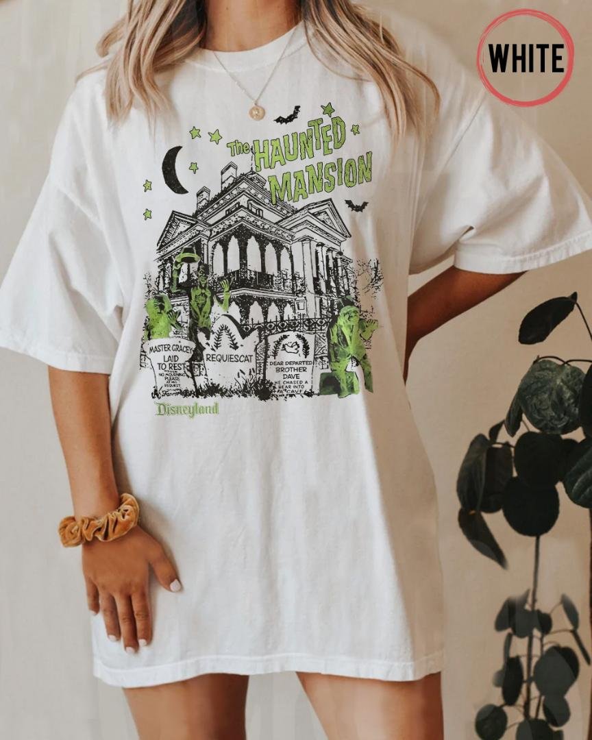 Haunted Mansion Map, Vintage Haunted Mansion Comfort Color Shirt