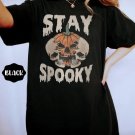 Pumpkin Shirt, Stay Spooky Shirt, Halloween Skeleton Shirt
