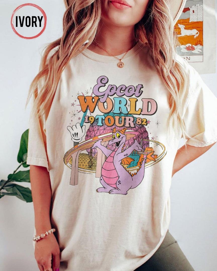 Epcot, Retro Disney Figment Epcot World Tour 1982 Shirt