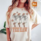 Skeleton Cowboy Tee, Howdy Cowboy Shirt, Dancing Skeleten