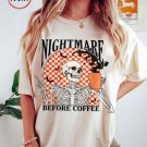 Skeleton Halloween Shirt Coffee, Funny Halloween Shirt