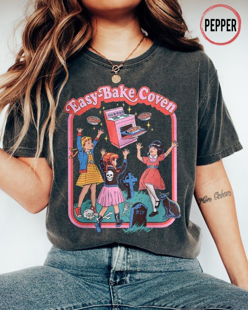 90s Horror Movie Fan, Easy Bake Coven Halloween Shirt