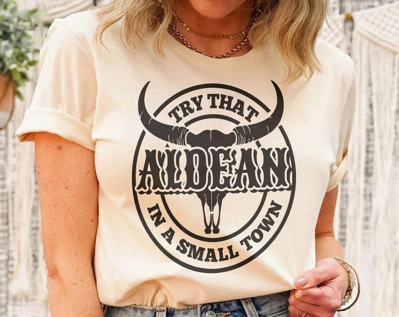 Jason Aldean Shirt, Vintage Try That In A Small Town Shirt, The Aldean Team