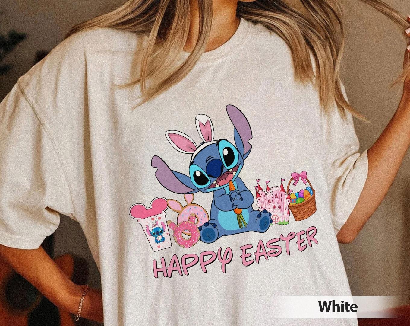 Retro Disneyland Easter, Vintage Stitch Easter Day Shirt