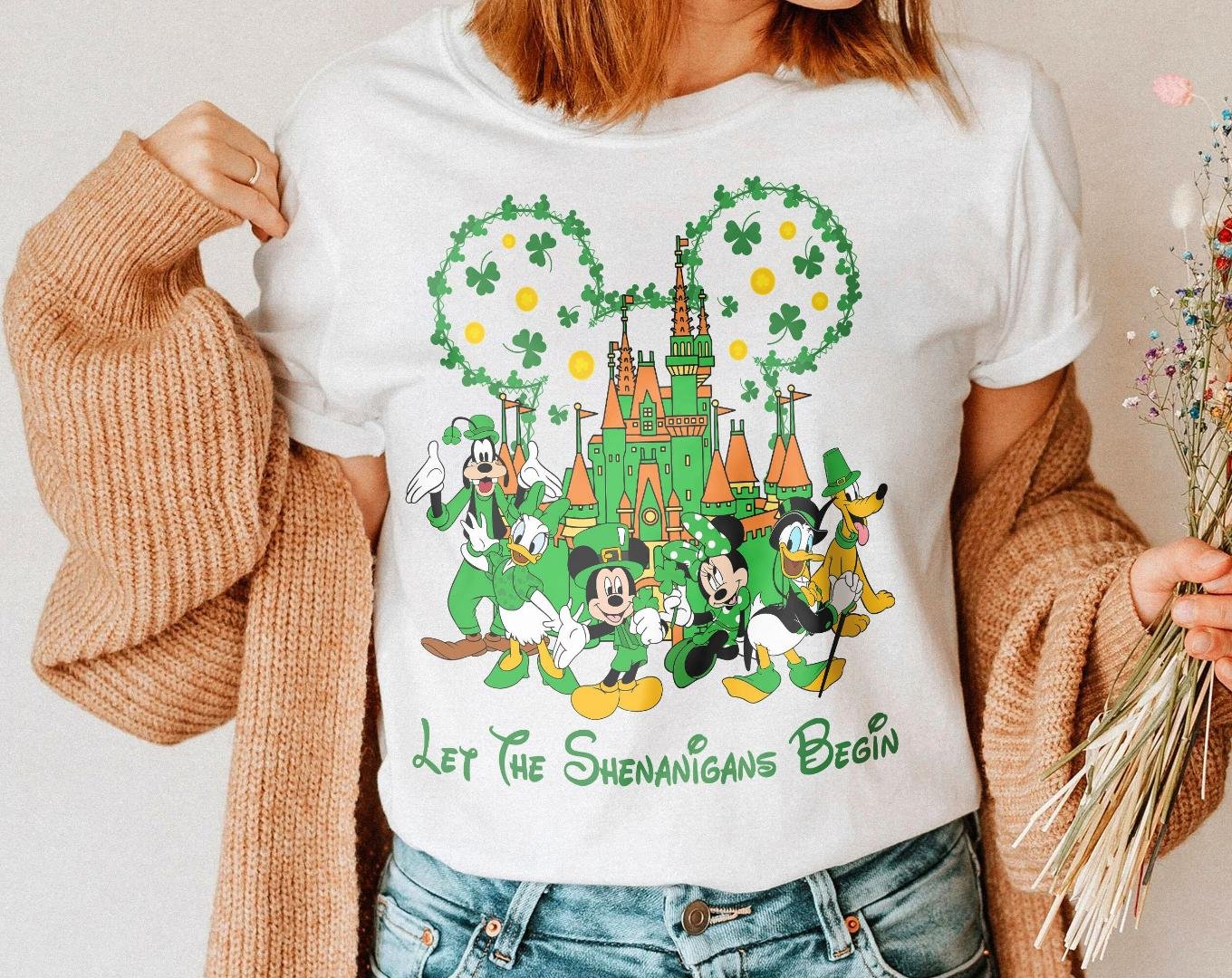 Let The Shenanigans Begin Shirt, Vintage Disneyland St Patricks Day Shirt