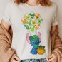 Happy St Patricks Day Shirt, Retro 90s Stitch Lucky Shamrocks Shirt, Vintag