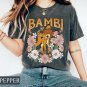 Disney Bambi Deer Shirt, Vintage Floral Bambi Tee, Disney Character