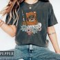 Star Wars, Retro Star Wars Wicket Ewok Endor Yub Nub Floral Tee