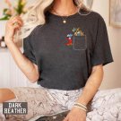 Funny Disney Shirt, Disney Fantasia Sorcerer Mickey Pocket Shirt, Mickey