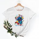 Stitch Christmas Shirt,Stitch Xmas Tree Santa Hat Present