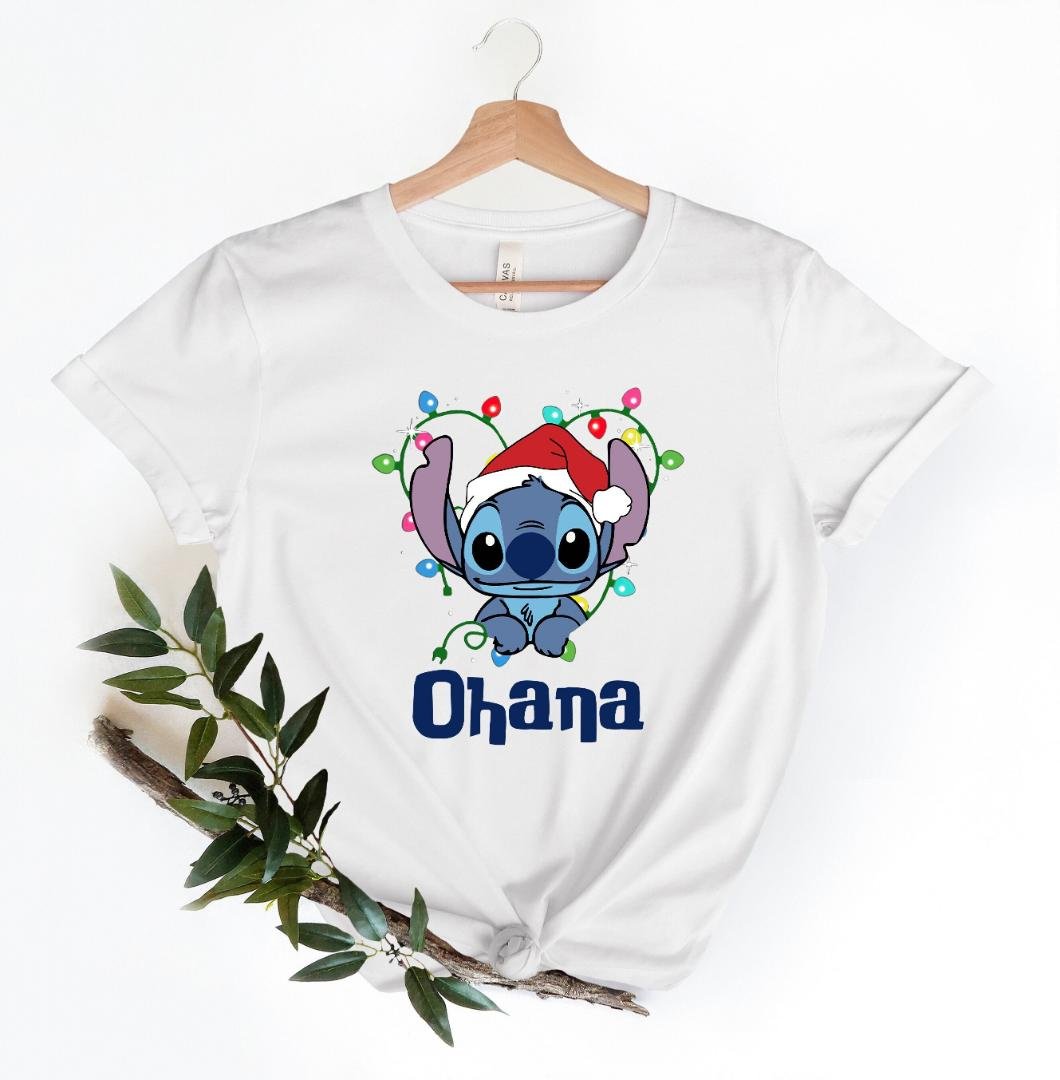 Ohana Stitch Christmas Shirt, Stitch Christmas Shirt, Stitch