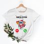Disney Stitch Chri, Santa Stitch Is Calling Christmas Shirt 