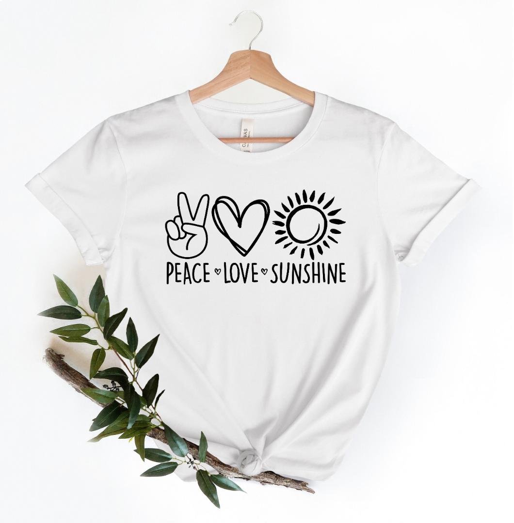 Sunshine Shirt, Peace Love Sunshine Shirt, Funny Sunshine Sh