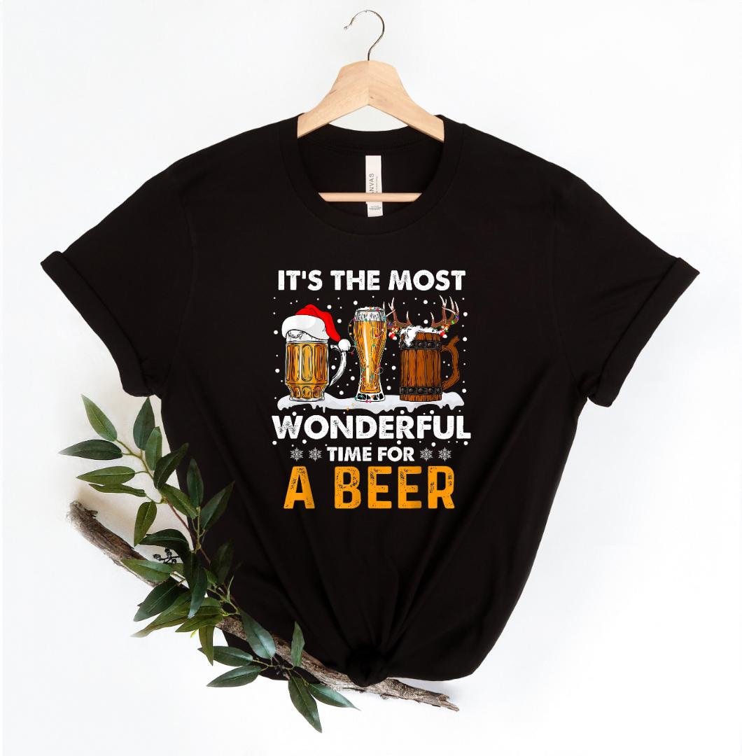 It Is The Most Wonderful Time For A Beer Shirt - Christmas B