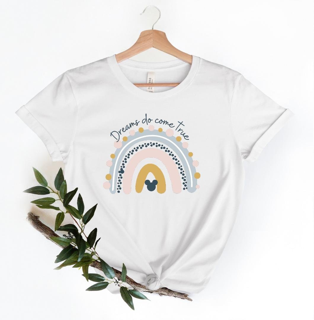 Dreams Do Come True Shirt, Disney Rainbow Shirt, Magical Kin