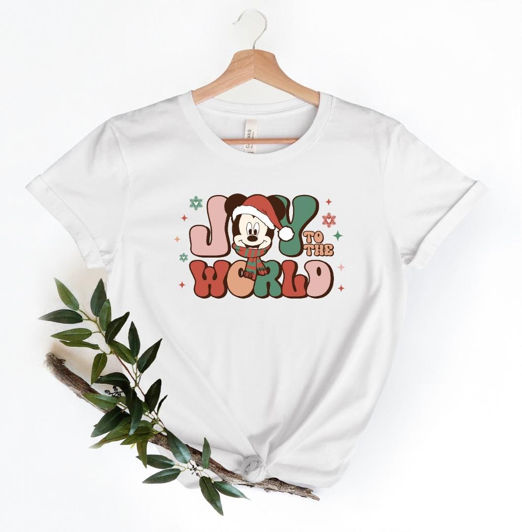 Mickey Joy to the World Tshir, Disney Joy to the world Shirt