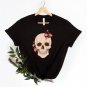 Floral Skeleton Shirt, Bloom Skull Shirt, Floral Skull Boho