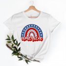 4th of July Rainbow Shirt, 4th of July Rainbow America Shirt