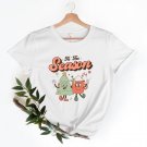 Womens Christmas Shirt, Tis The Season Retro Christmas Shirt