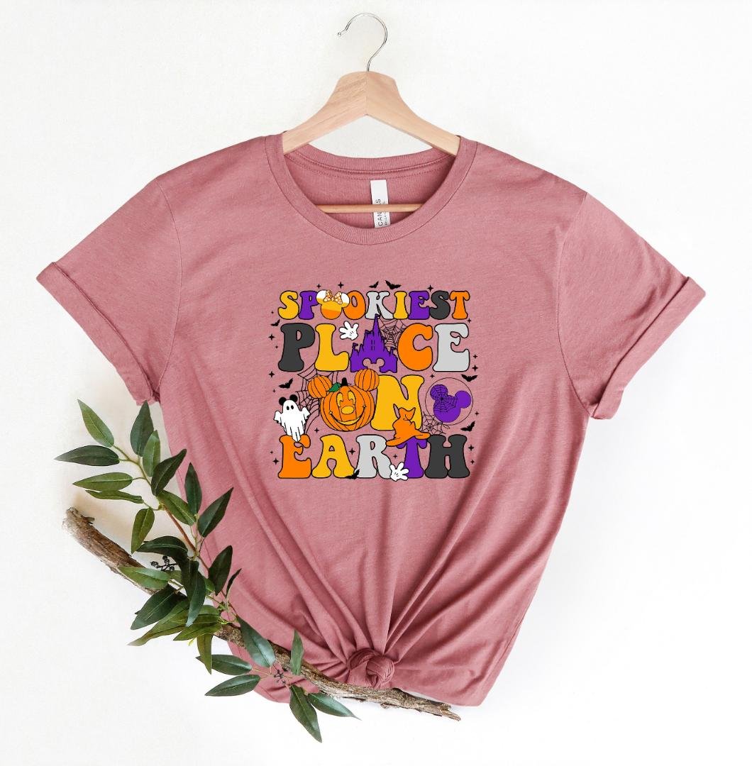 Disney Spooky, Spookiest Place On Earth Disney Halloween Shirt
