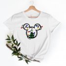 Cute Christmas Disney Couple Shi, Mickey & Minnie Head Shirt