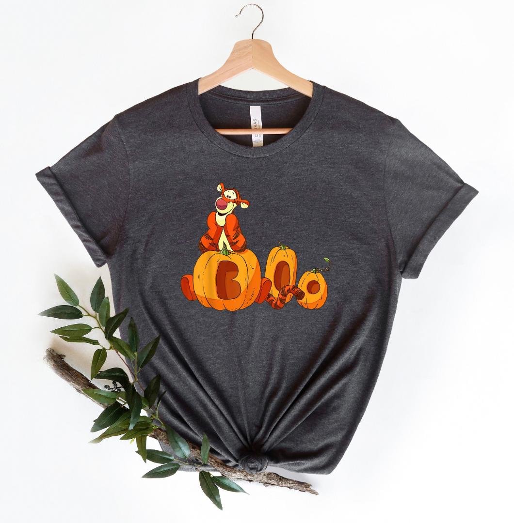 Winnie the Pooh Hallowe, Halloween Tigger Pumpkins Boo Shirt