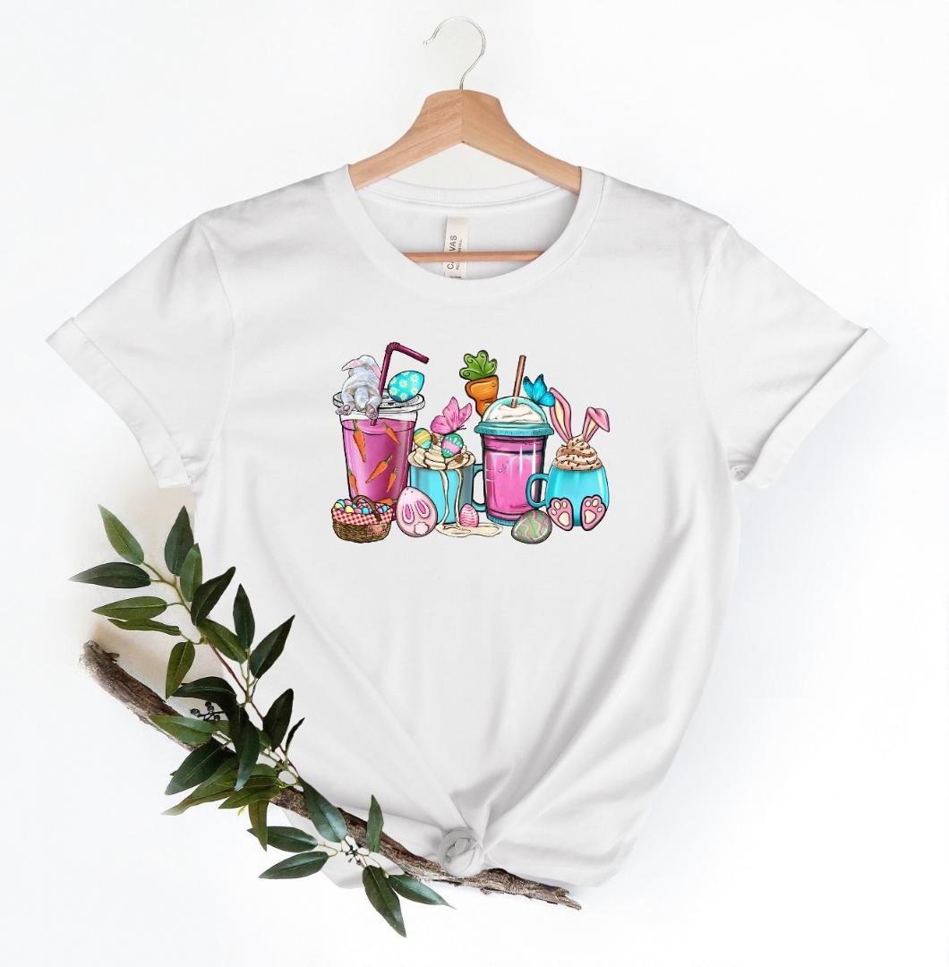 Bunny Needs Coffee Shirt, Easter Coffee Shirt, Cute Easter G