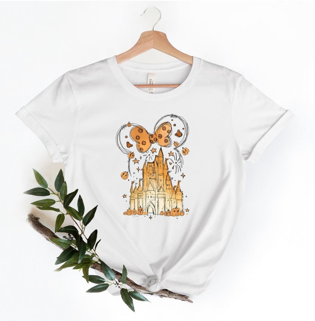 Disney Watercolor Castle Shirt, Disney Watercolor Fall Shirt