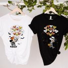 Disney Halloween Matching Shi, Disney Skeleton Balloon Shirt