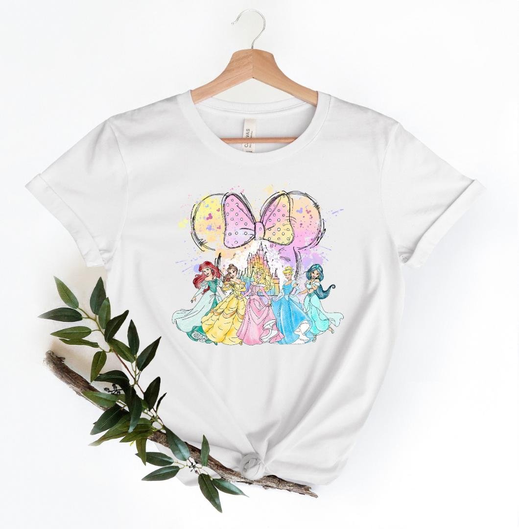 Disney Watercolor Castle Tee, Disney Princess Shirt, Disney