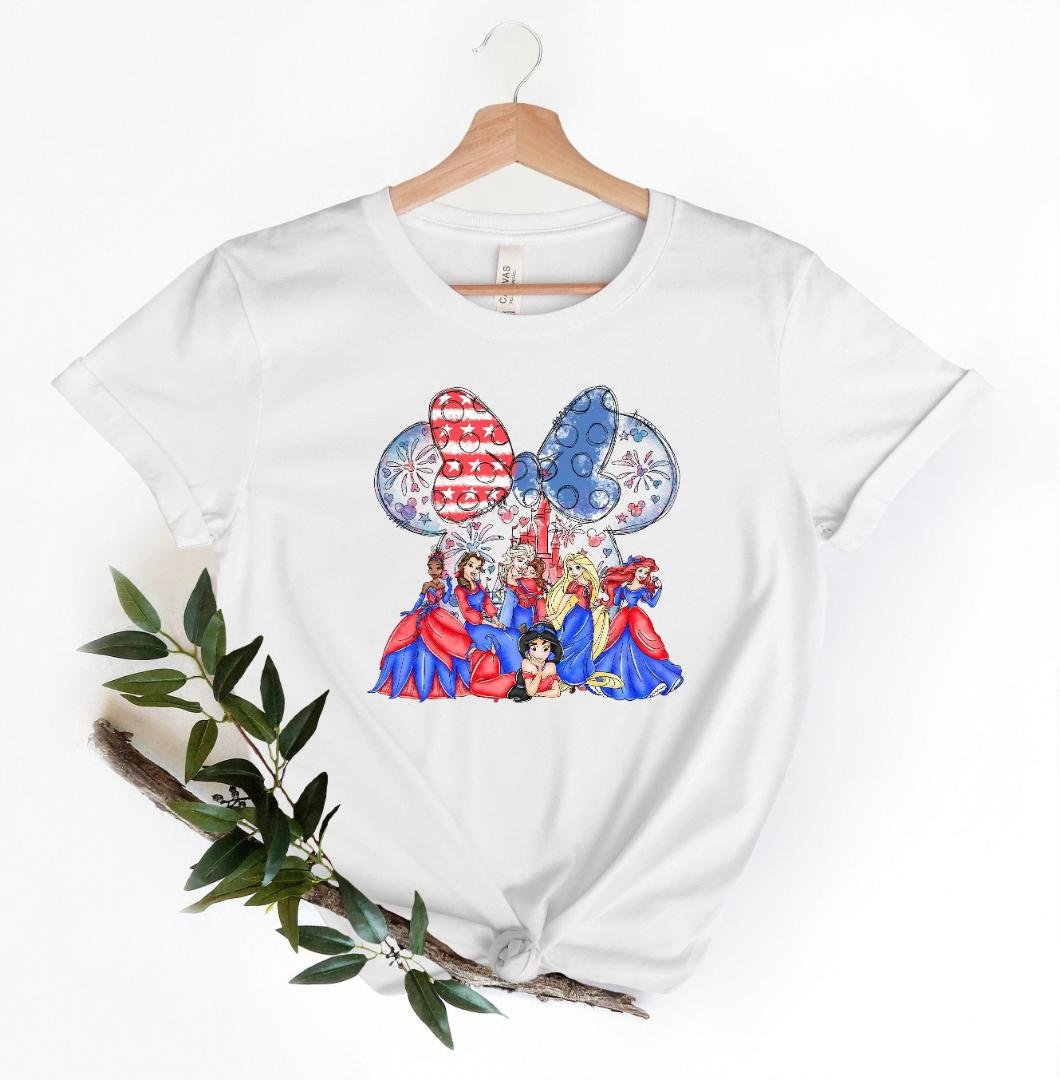 Disney Castle, Disney Princess Castle Independence Day Shirt