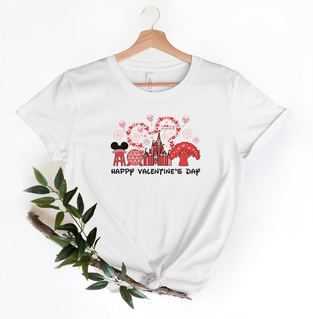 Matching Valentines Shir, Disney Epcot Valentines Day Shirt