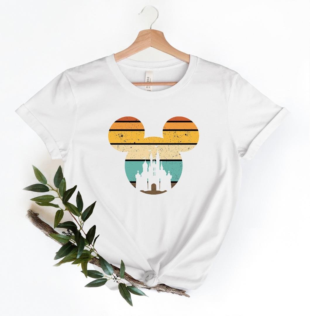 Mickey Mouse Tee, Disney Castle Shirt, Disney Retro Shirt, D