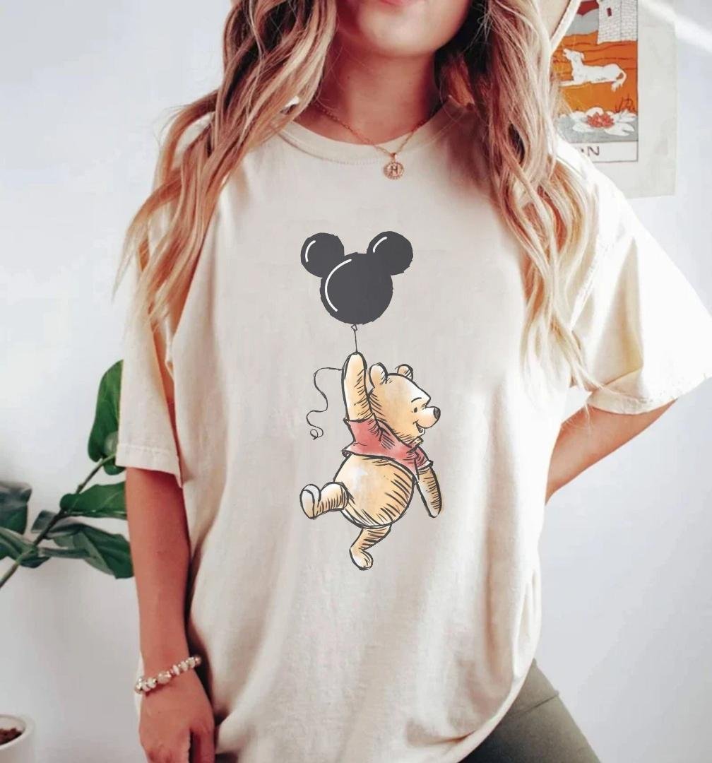 Vin, Winnie The Pooh Mickey Balloon Shirt