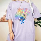 St, Disney Stitch Watercolor Castle Shirt