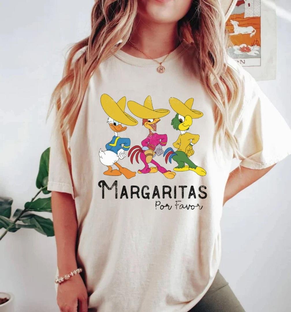The Three Caballeros Shirt, Disney Margaritas For Favor Shirt, Disney Epcot Shirt, Disney Trip Shirt