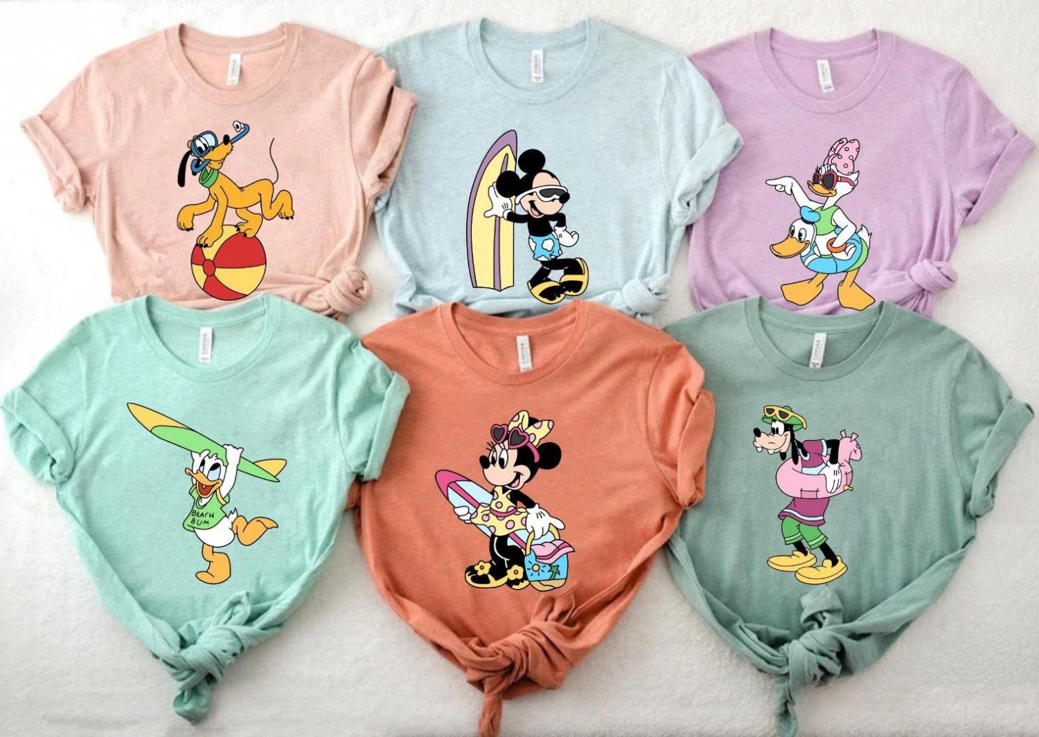 Disney Beach Shirt, Disney Characters Summer Shirt, Disney Matching Shirt, Disneyworld Shirt