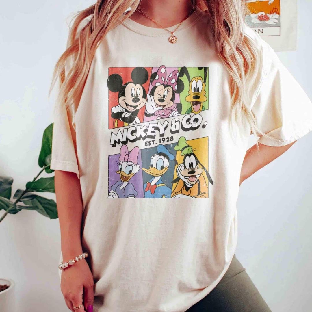 Shirt, Retro Mickey Co Shirt, Disn