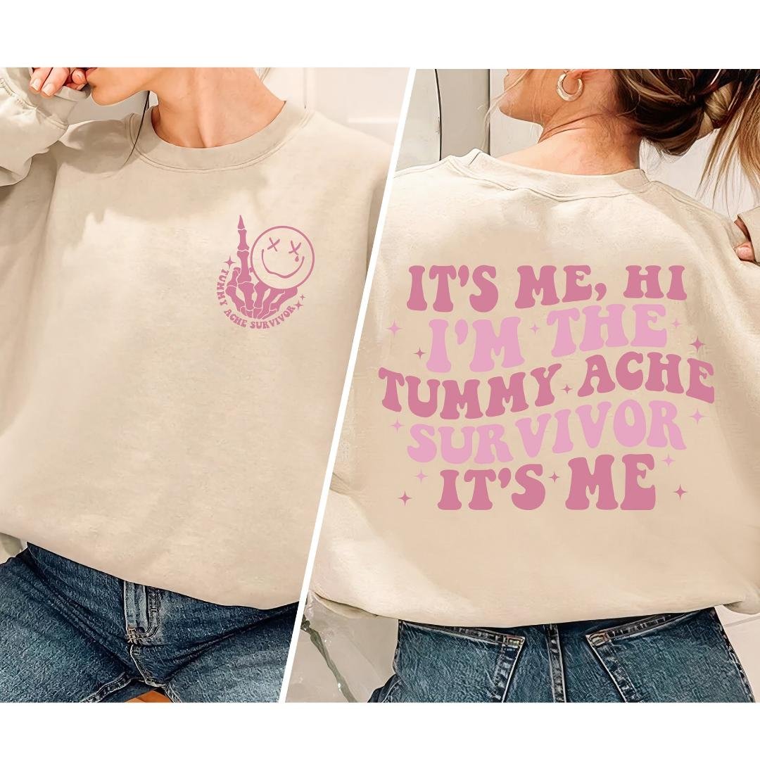 Tummy Problems Crewneck, My Tummy Hurts Shirt, Tum