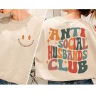 Gi, Anti Social Husbands Club Shirt Homebody Shirt