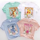 Retro Floral Winnie The Pooh Shirt,