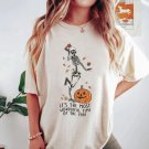 Pumpkin Skeleton The Most Wonderful Time Of The Ye