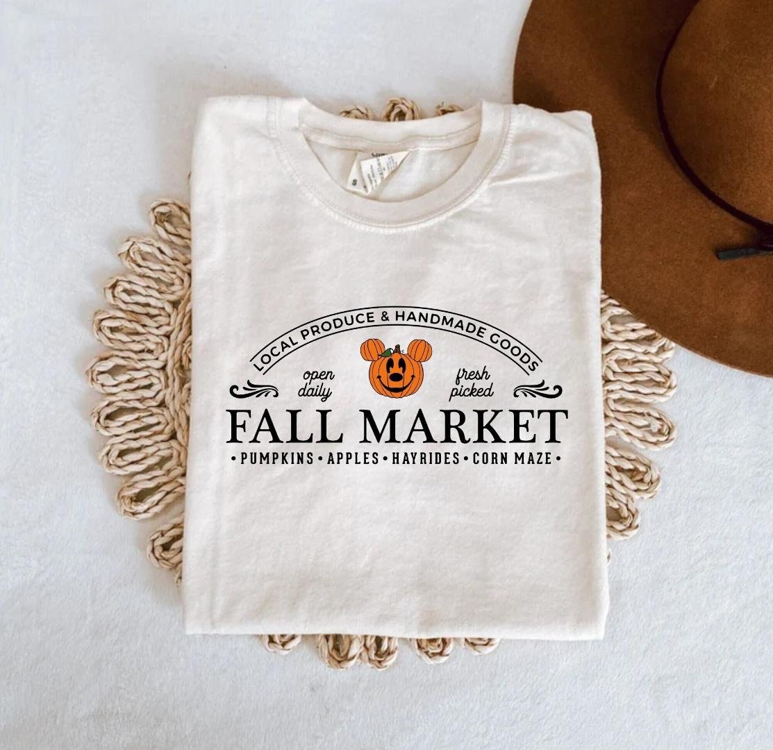 M, Mickey Pumpkin Fall Market Shirt