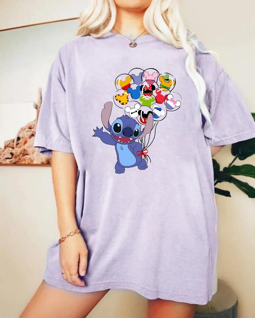 Disney Stitch Mickey Balloons Shirt