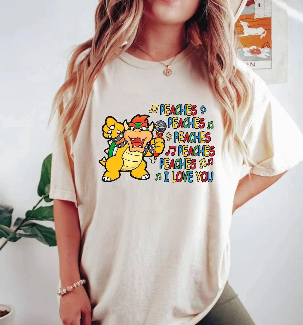 Pe, Retro Peaches Super Mario Shirt