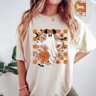 Mickey Minnie Ghost Checkered Shirt