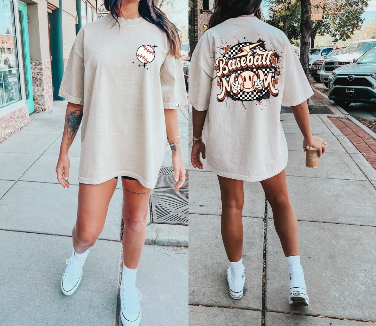Baseball Mama Shirt, Retro Baseball Mom Shirt, Fun