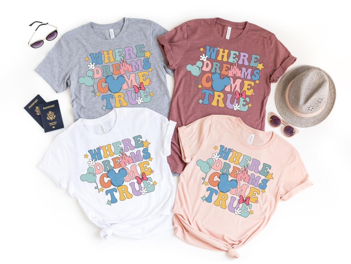 Dis, Where Dreams Come True Aesthetic Disney Shirt