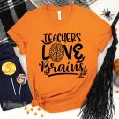 Halloween, Teachers Love Brains Halloween T-Shirt